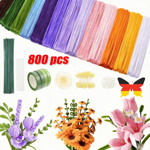 Pfeifenreiniger blumen set - pfeifenreiniger,
