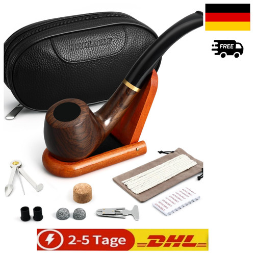 Ebenholz pfeifen set mit - ebenholz,